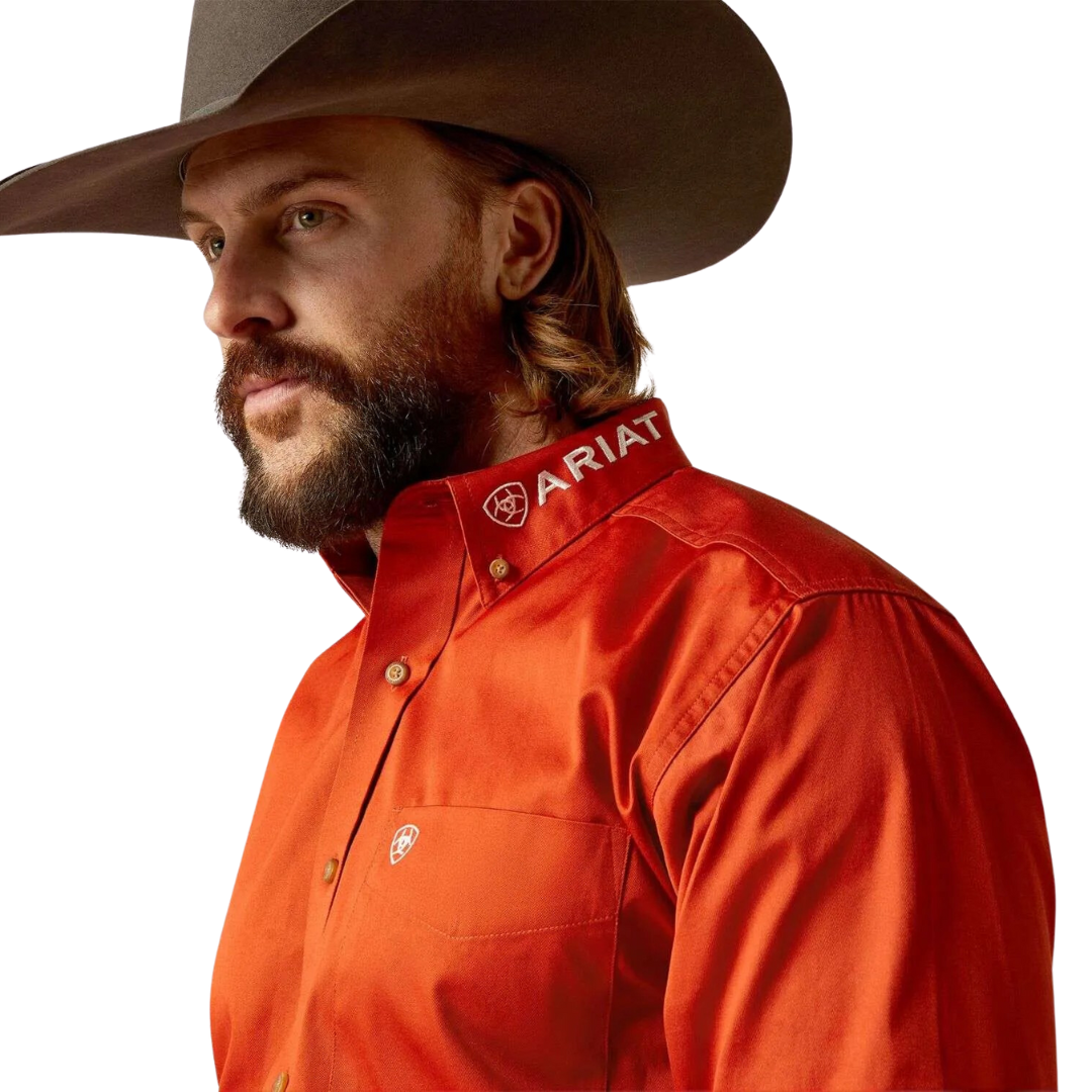 Ariat Men's Rider Fitted Light Blue Shirt