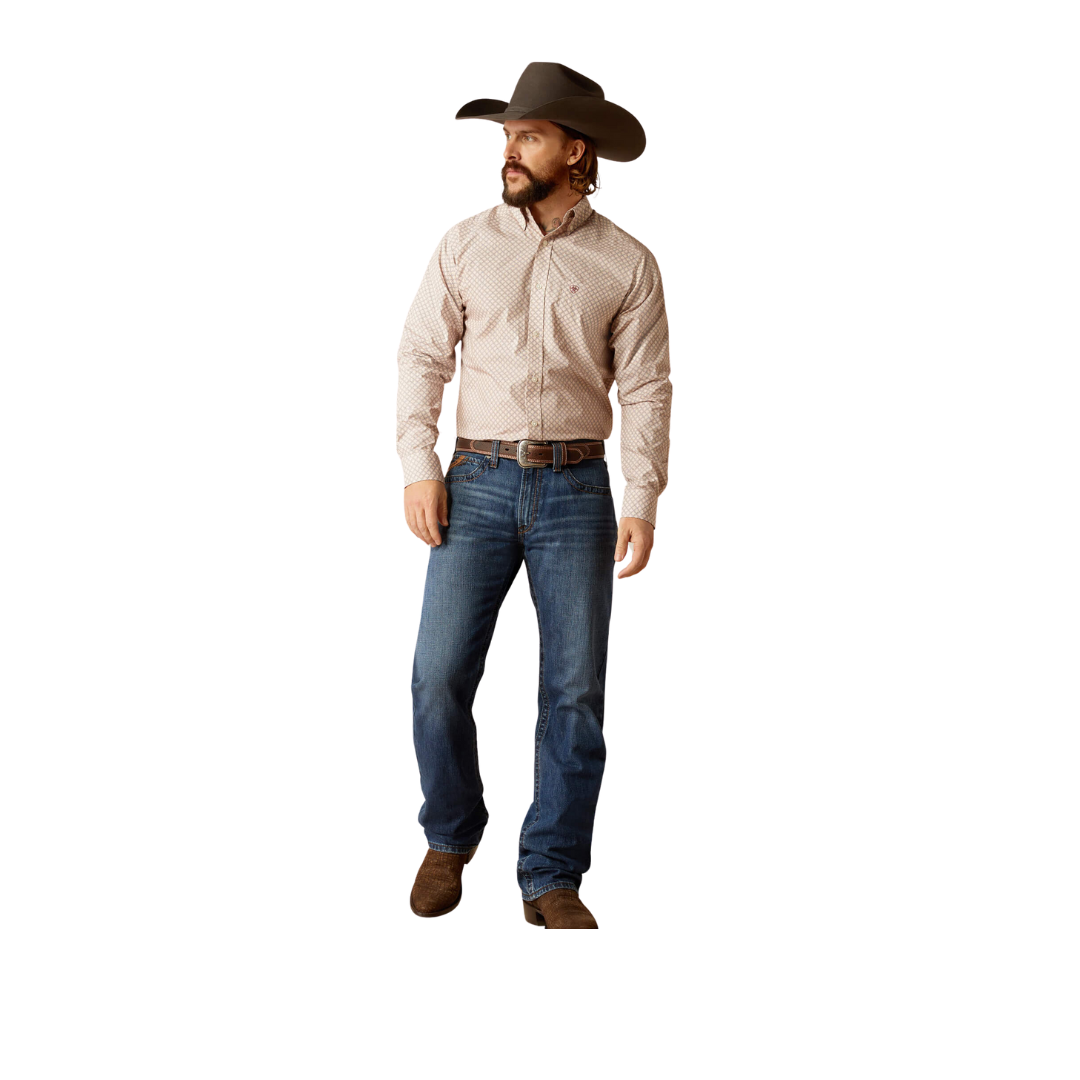 Ariat Men's Titus Fitted Brown Shirt