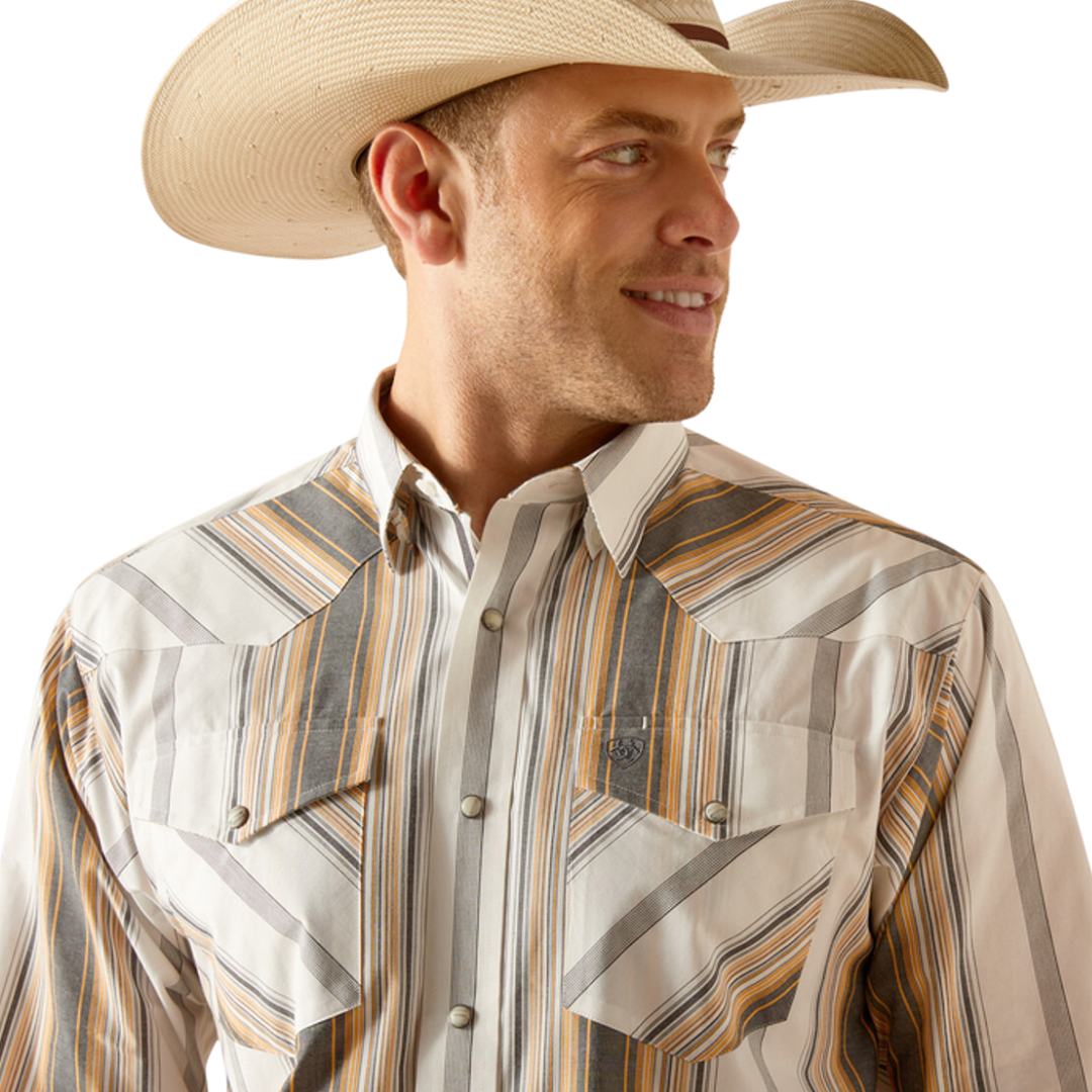 Ariat Men's Pro Evan Snap Long Sleeve Tan Shirt