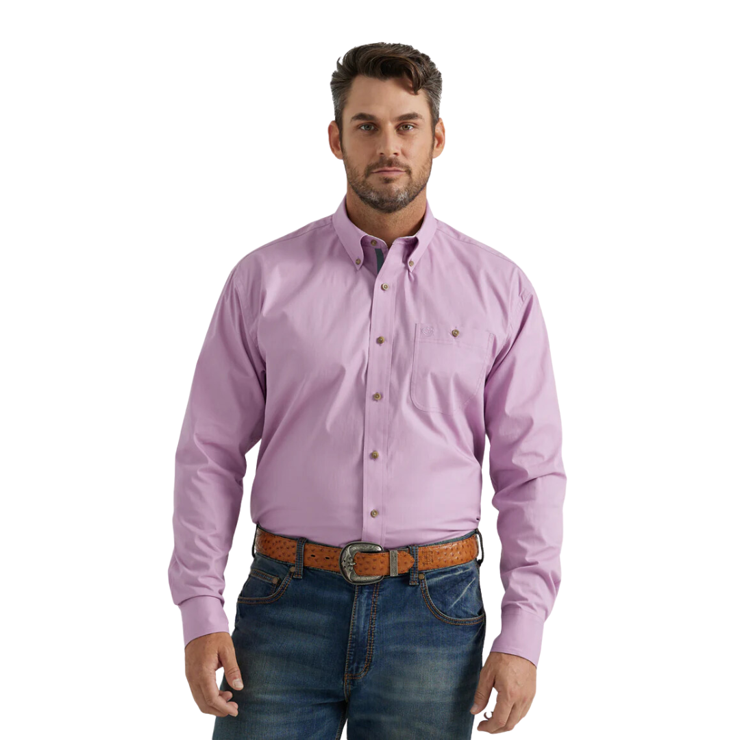 Wrangler Men's George Strait Purple Shirt