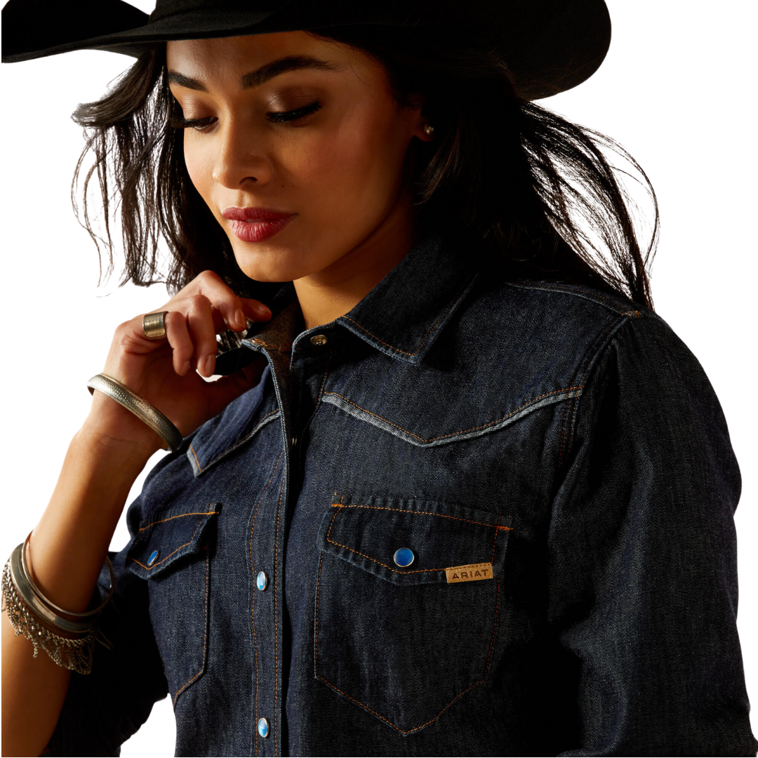 Ariat Women's Farriday Denim Rinse Shirt