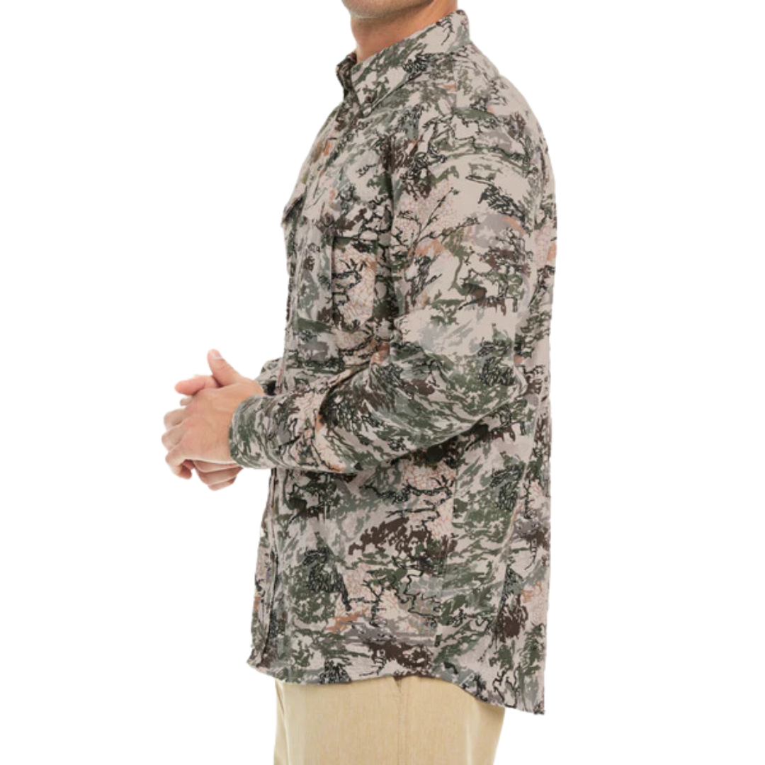 Gameguard Men's Long Sleeve Digital Flannel Shirt