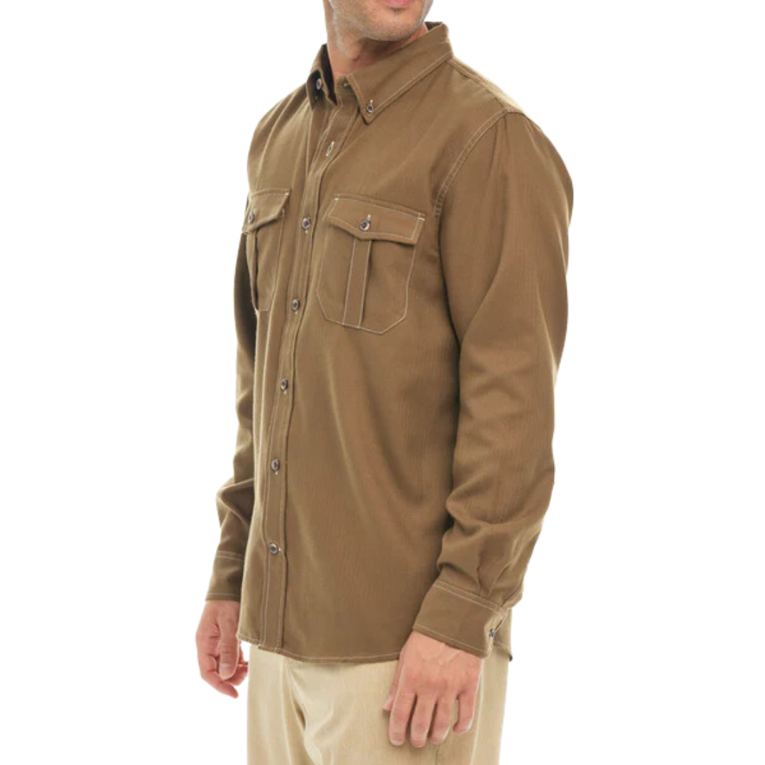 Gameguard Men's Long Sleeve Whiskey Flannel Shirt