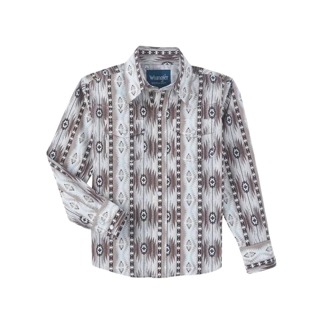 Wrangler Youth Boy's Checotah Long Sleeve Multicolor Shirt