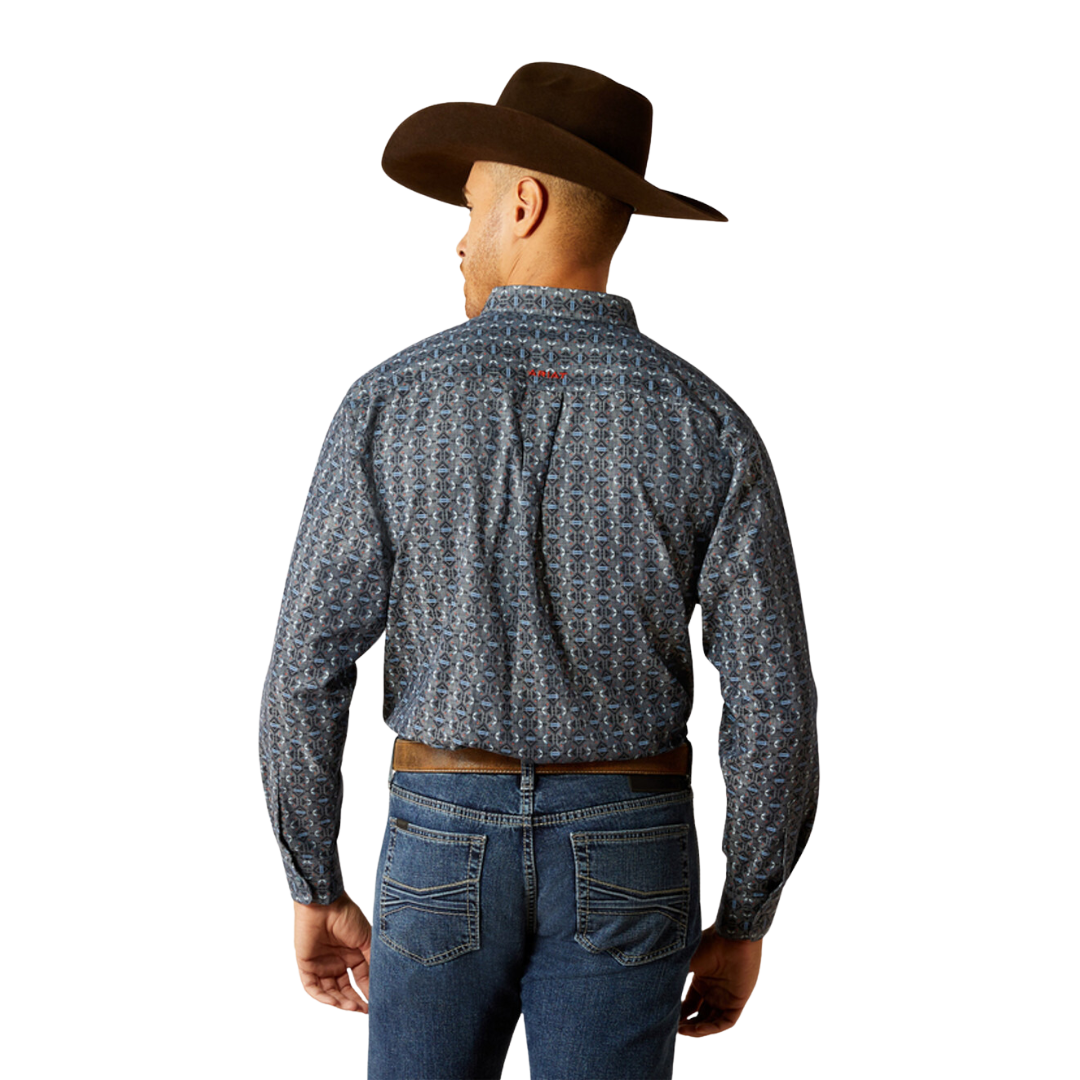 Ariat Men's Rider Fitted Light Blue Shirt