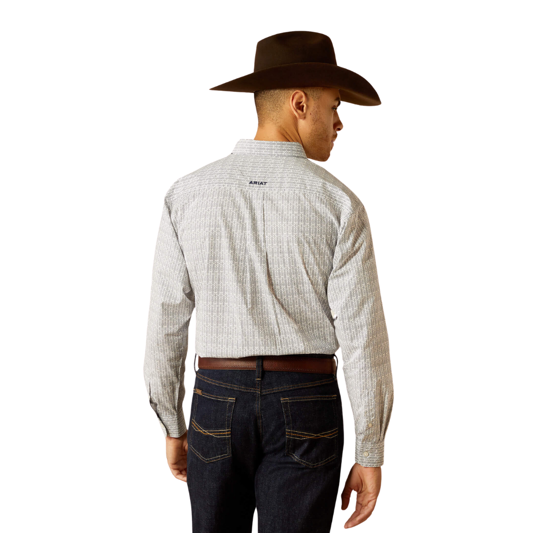 Ariat Men's Rider Fitted Light Blue Shirt
