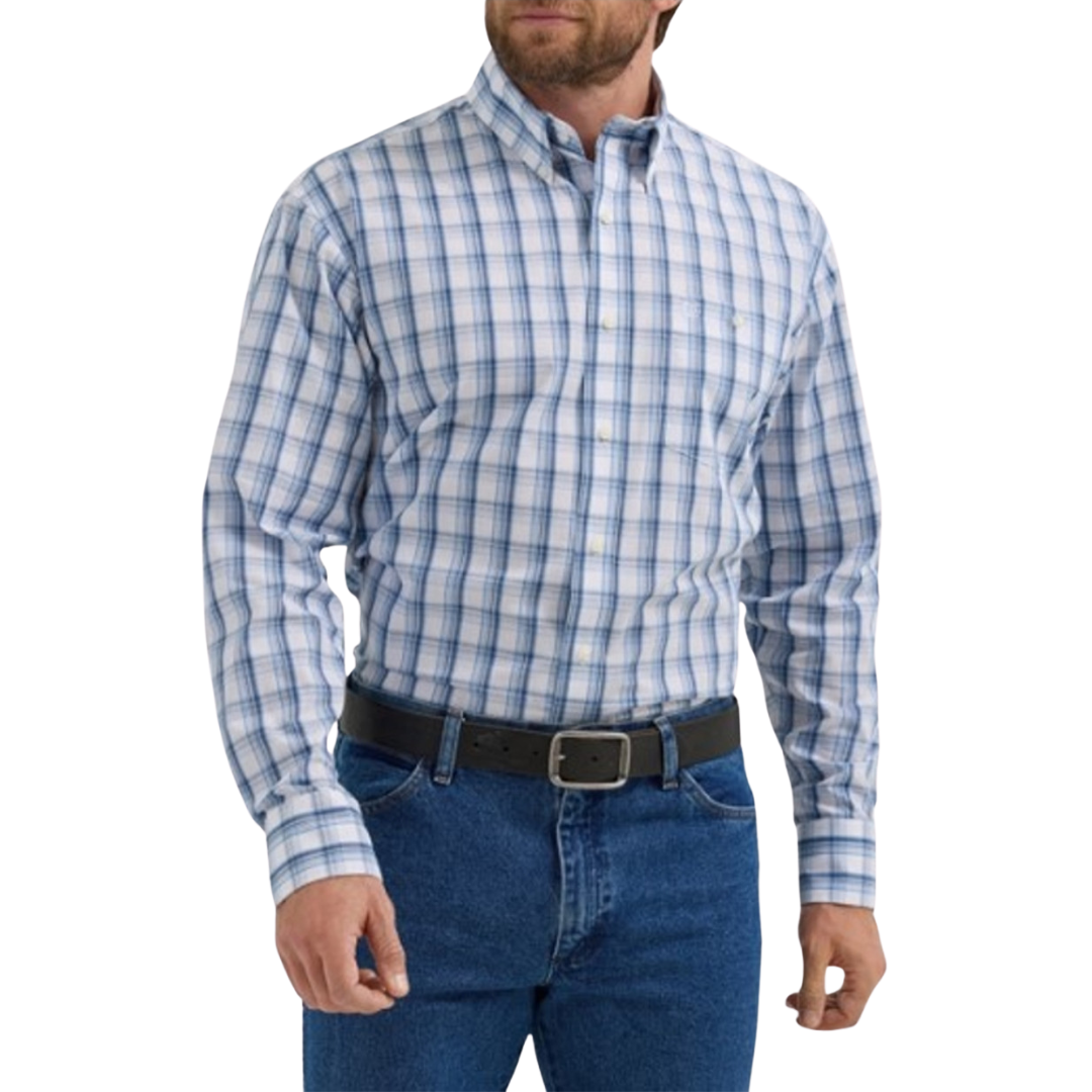 Wrangler Men's Classics Blue Shirt