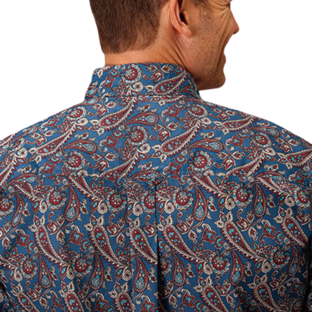 Roper Men's Independence Foulard Blue Shirt