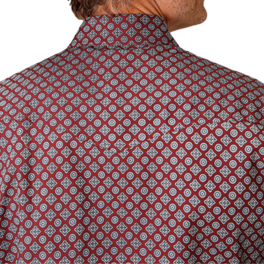 Roper Men's Classic Foulard Wine Shirt
