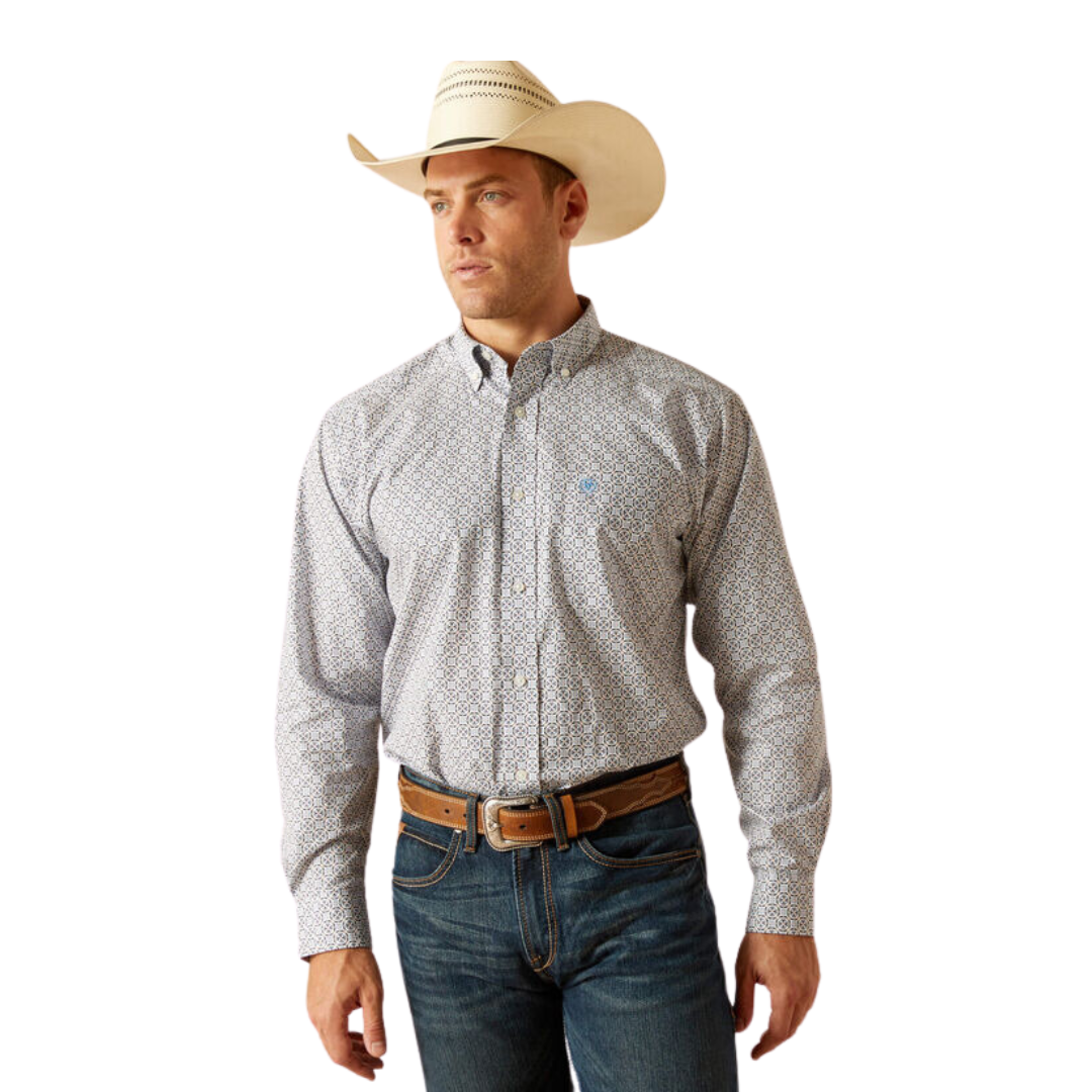Ariat Men's Ronald Classic Fit Blue Shirt
