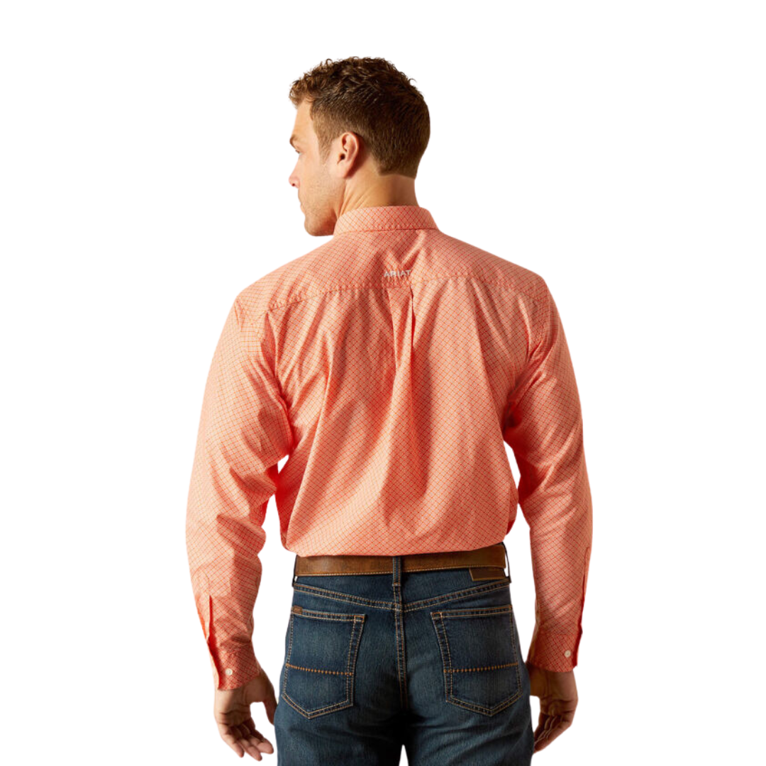 Ariat Men's Rory Classic Fit Orange Shirt