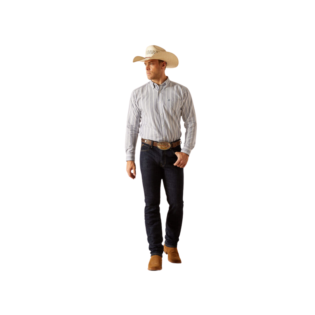 Ariat Men's Pro Series Ross Classic Fit Navy Shirt