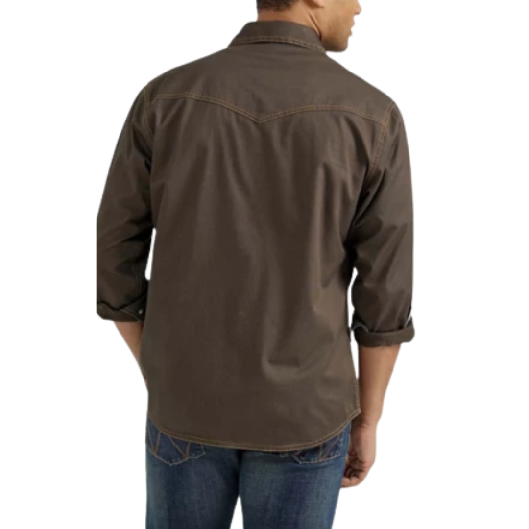 Wrangler Men's Retro Brown Shirt