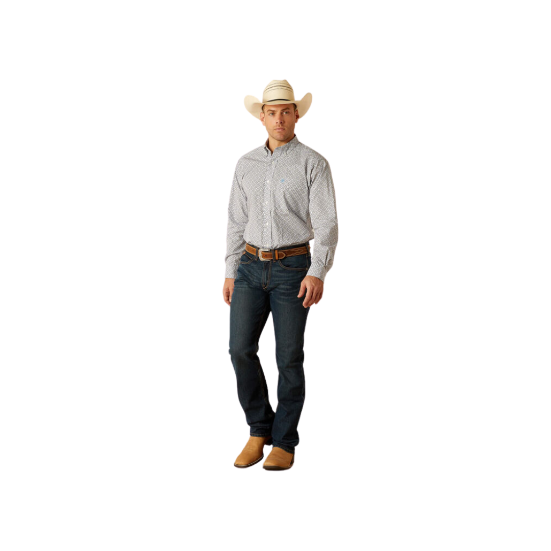 Ariat Men's Ronald Classic Fit Blue Shirt