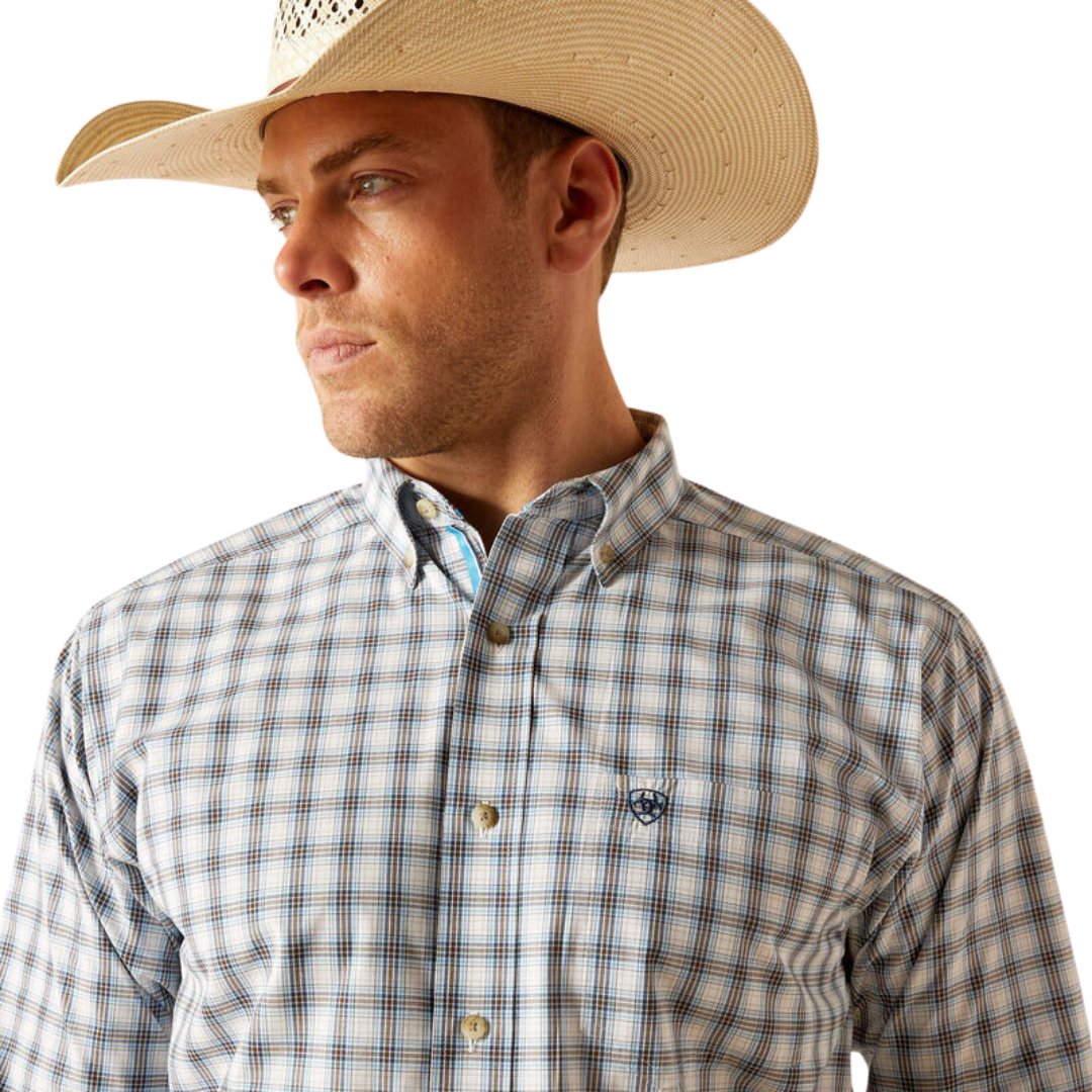 Ariat Men's Pro Series Rodney Classic Fit Blue Shirt