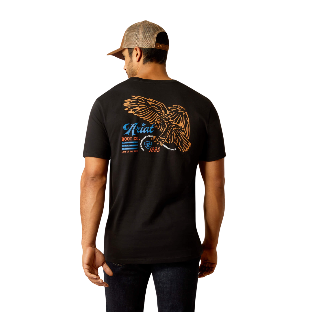 Ariat Men's Eagle Freedom Black Tee Shirt