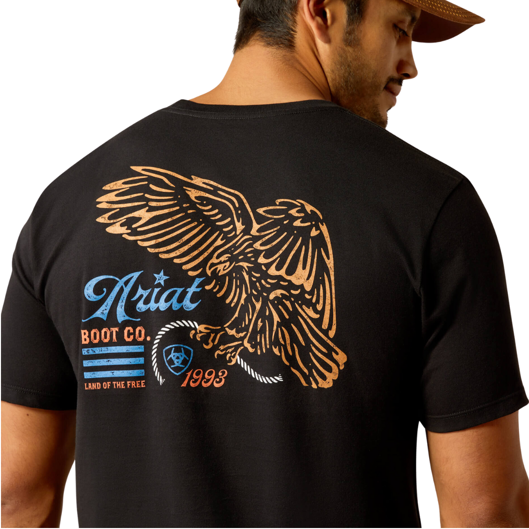 Ariat Men's Eagle Freedom Black Tee Shirt