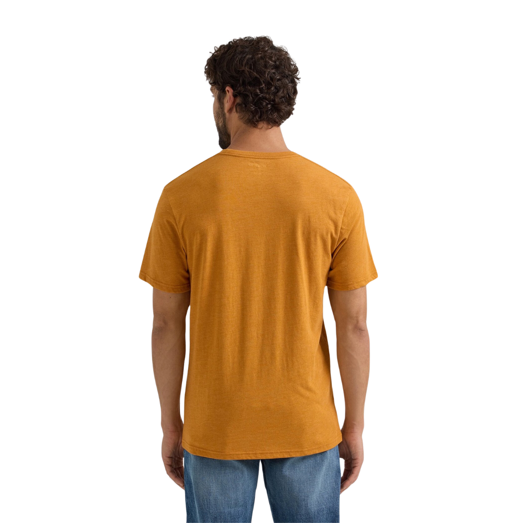 Wrangler Men's Thai Curry Heather Born Free Tee Shirt