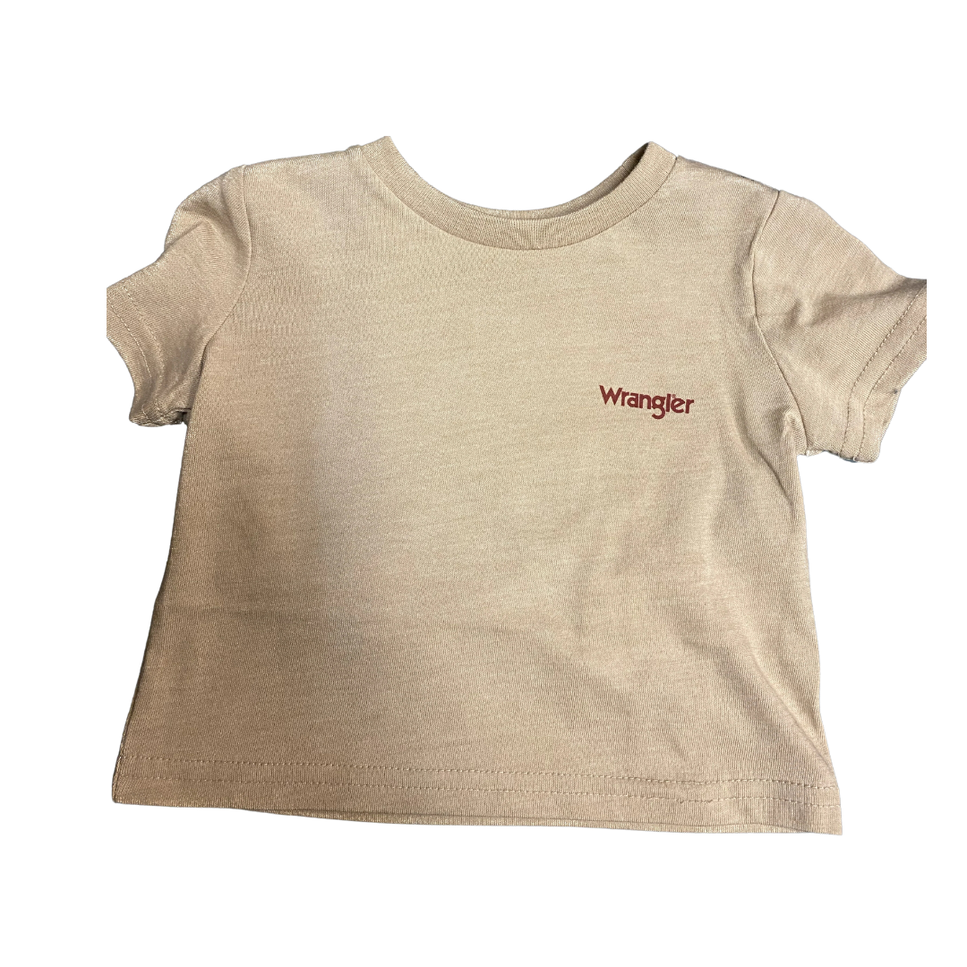 Wrangler Infant Boy's Bison Sunset Tan Tee Shirt