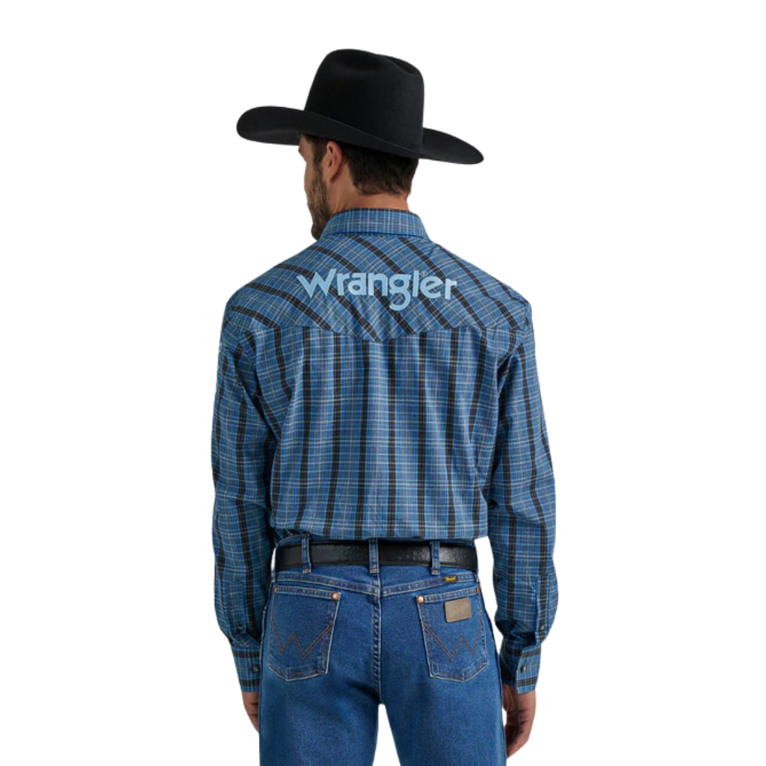 Wrangler Men's Logo Snap Shirt