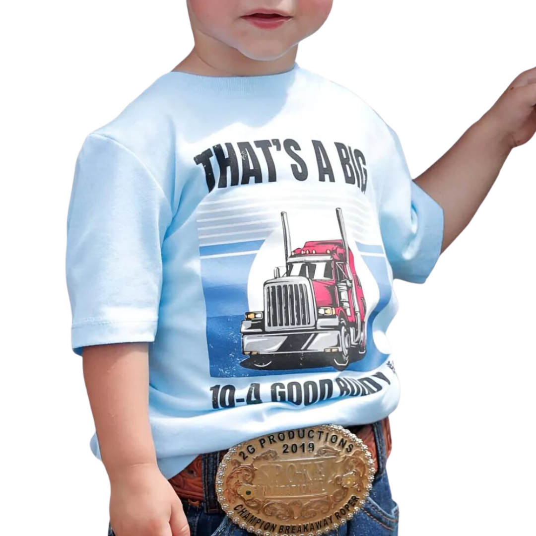 Cinch Toddler Boy's Good Buddy Light Blue Tee Shirt