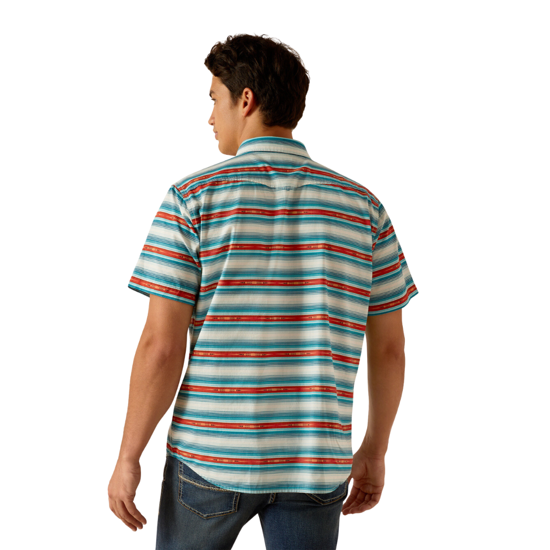 Ariat Men's Hadley Snap Delphinium Blue Shirt