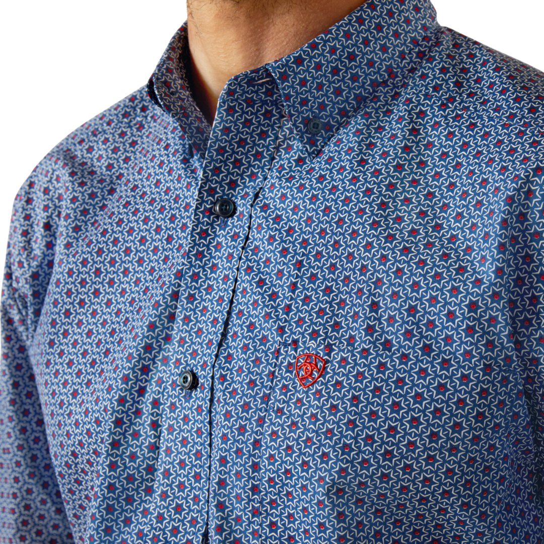 Ariat Men's Davey Medieval Blue Shirt