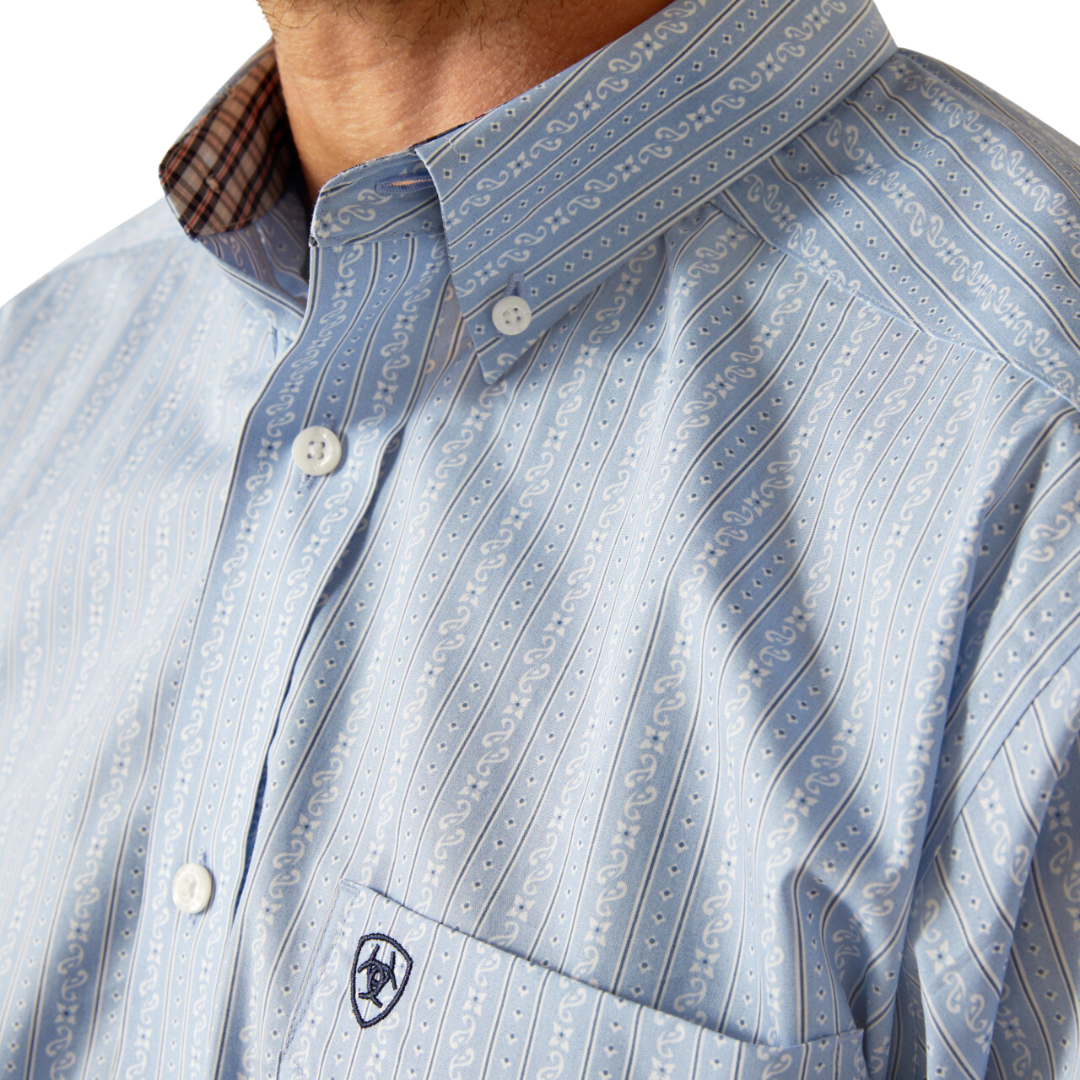 Ariat Men's Welburn Bel Air Blue Shirt