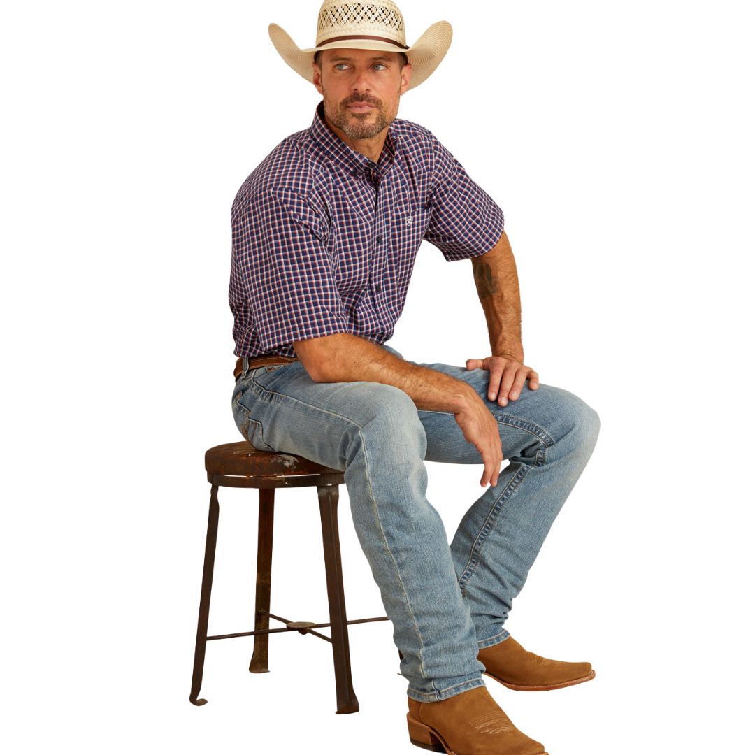 Ariat Men's Pro Dustin Medieval Blue Shirt