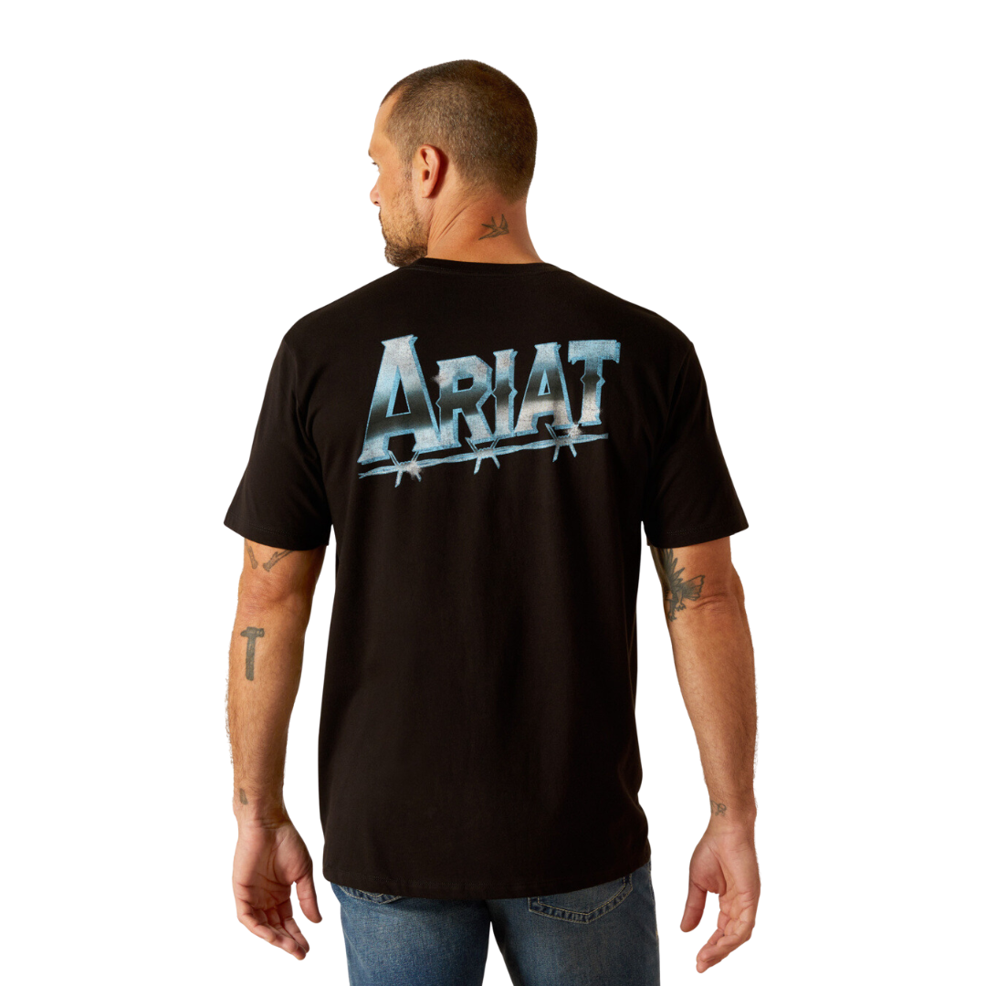 Ariat Men's Chrome Wire Black Tee Shirt