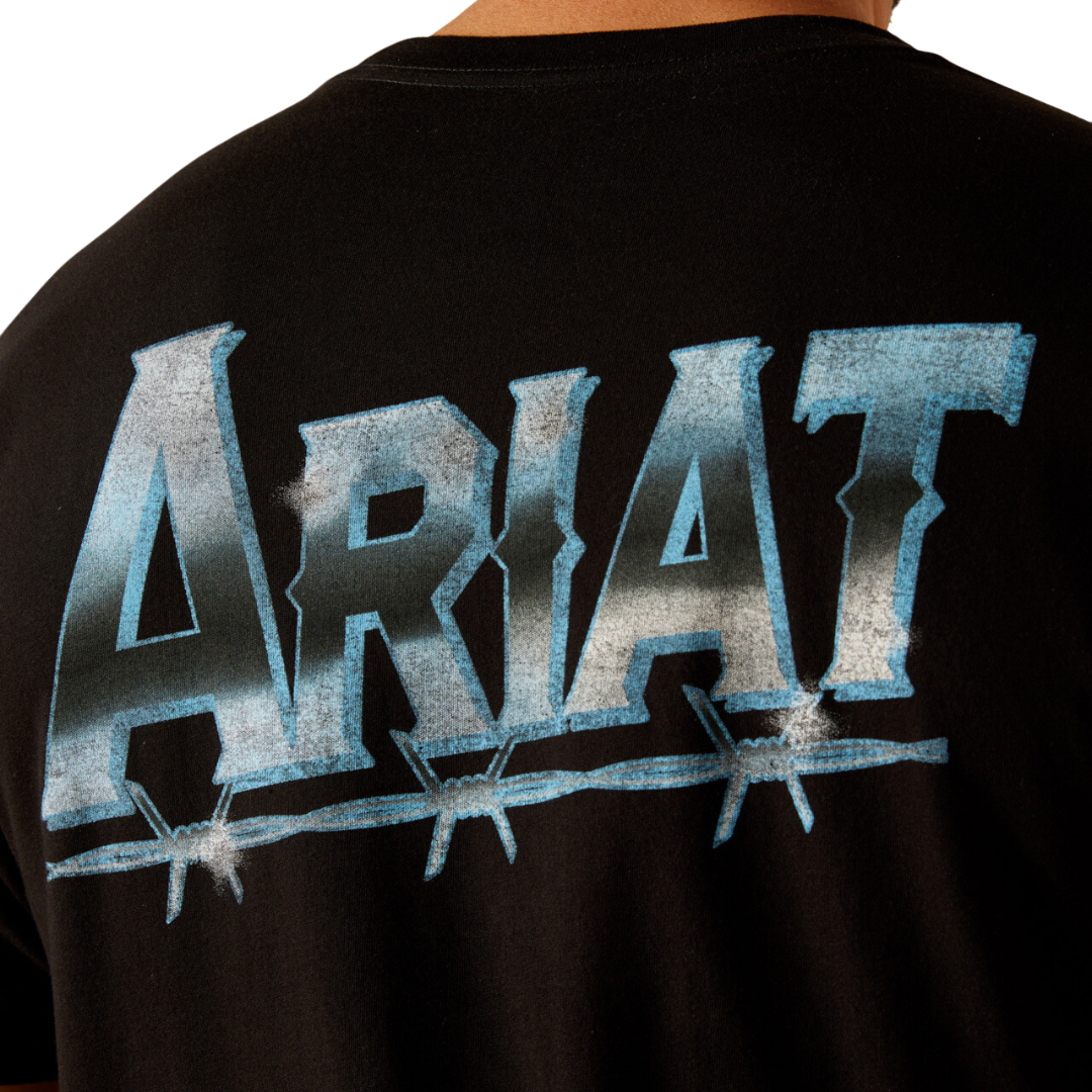 Ariat Men's Chrome Wire Black Tee Shirt