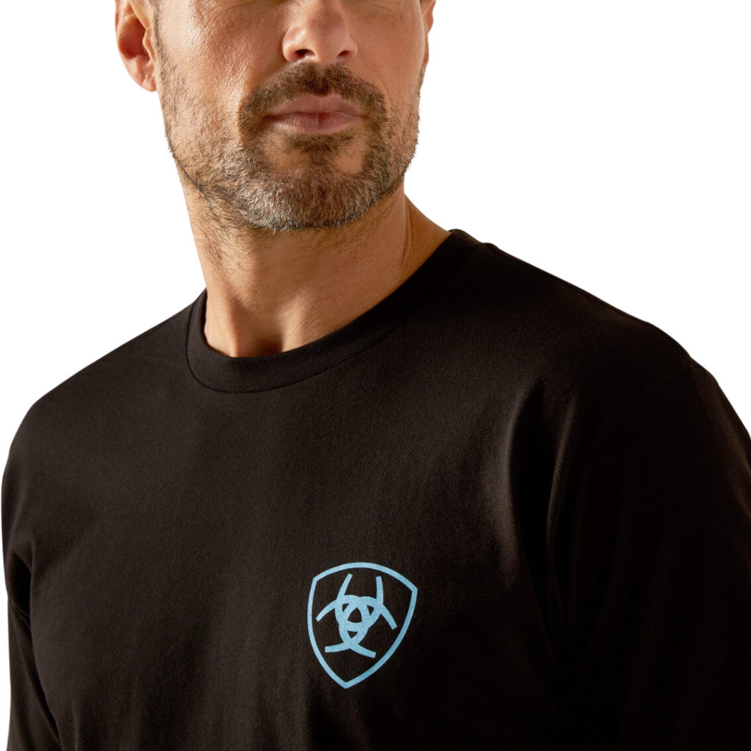 Ariat Men's Chrome Wire Black Tee Shirt