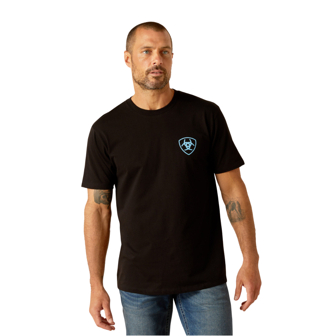 Ariat Men's Chrome Wire Black Tee Shirt