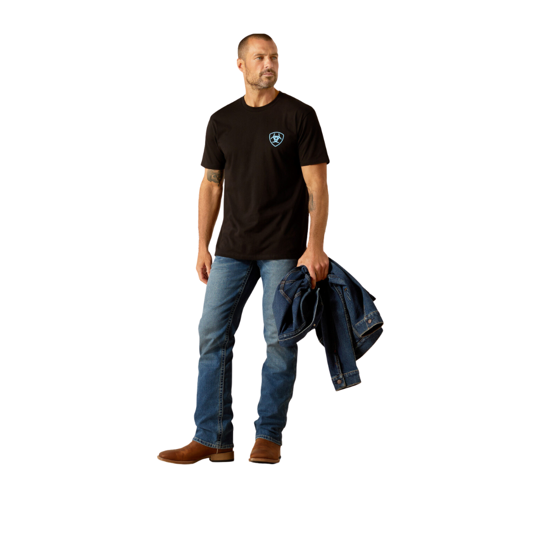 Ariat Men's Chrome Wire Black Tee Shirt