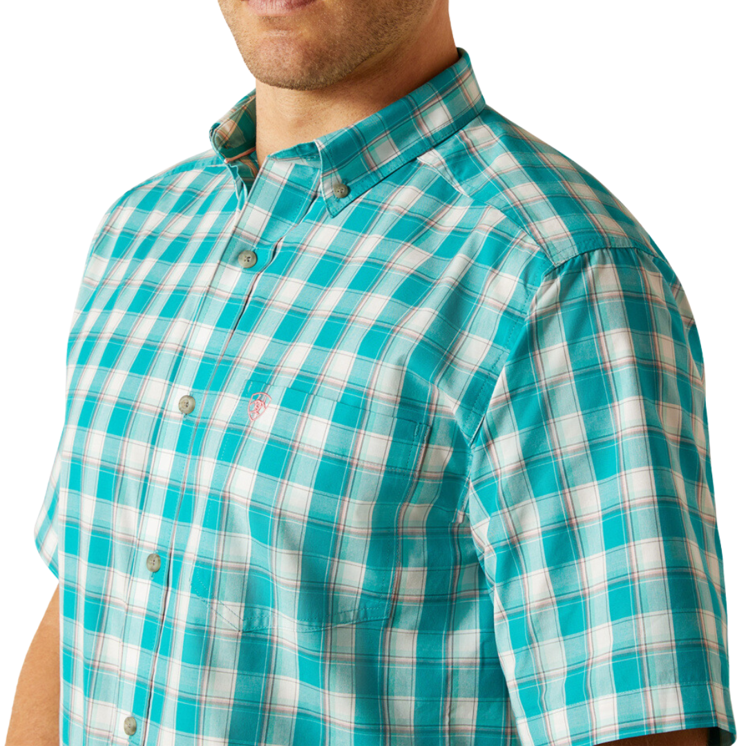 Ariat Men's Pro Jace Turquoise Shirt