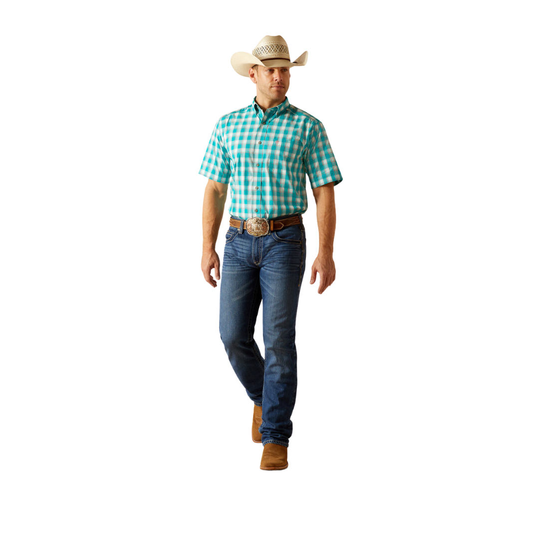 Ariat Men's Pro Jace Turquoise Shirt