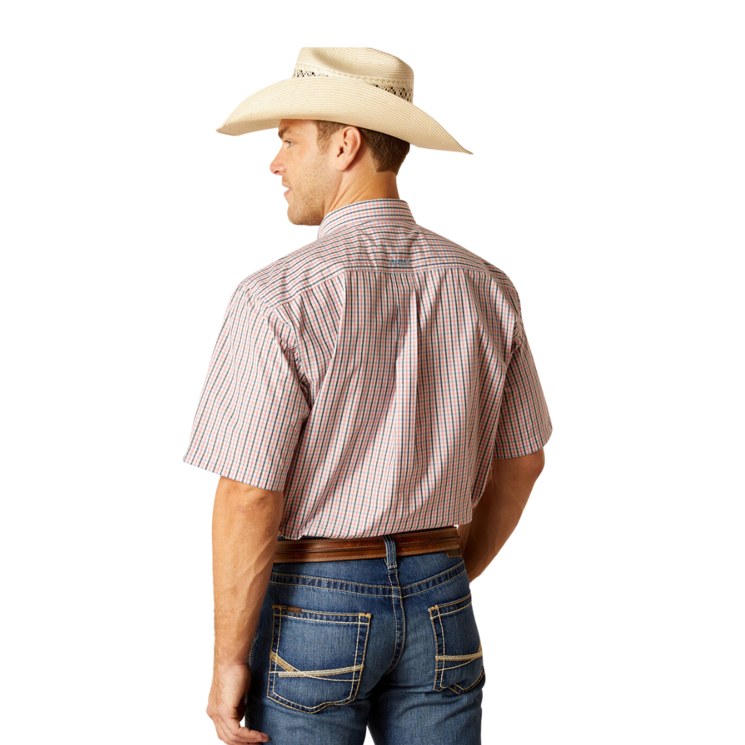 Ariat Men's Pro Joel Conch Shell Coral Shirt