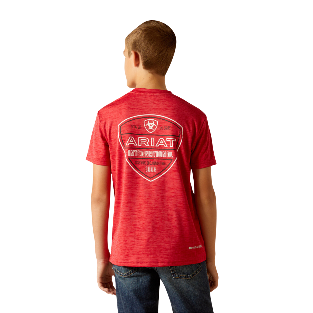 Ariat Youth Boy's Charger Crestline Chili Pepper Red Shirt