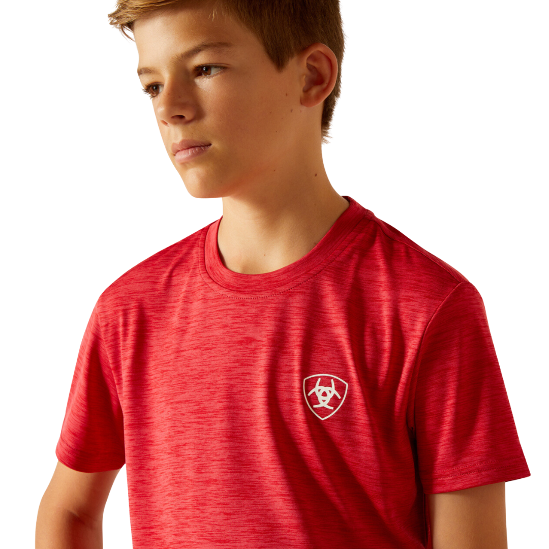 Ariat Youth Boy's Charger Crestline Chili Pepper Red Shirt