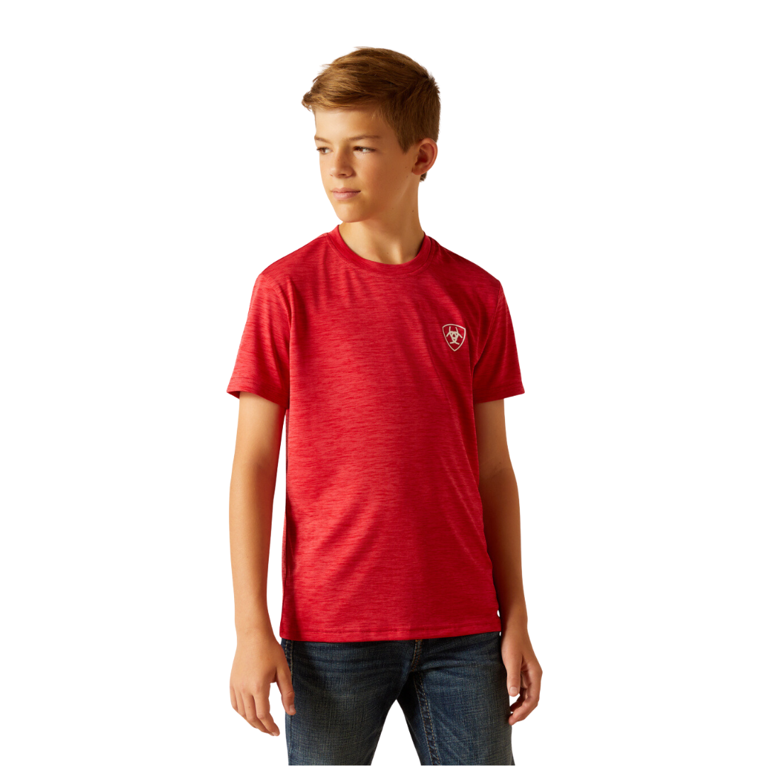 Ariat Youth Boy's Charger Crestline Chili Pepper Red Shirt