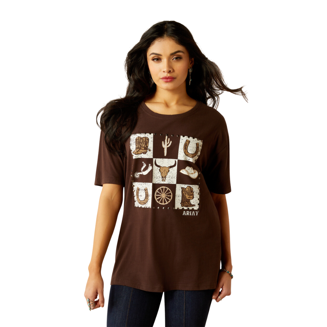 Ariat Women's Checkerboard Mole Shirt
