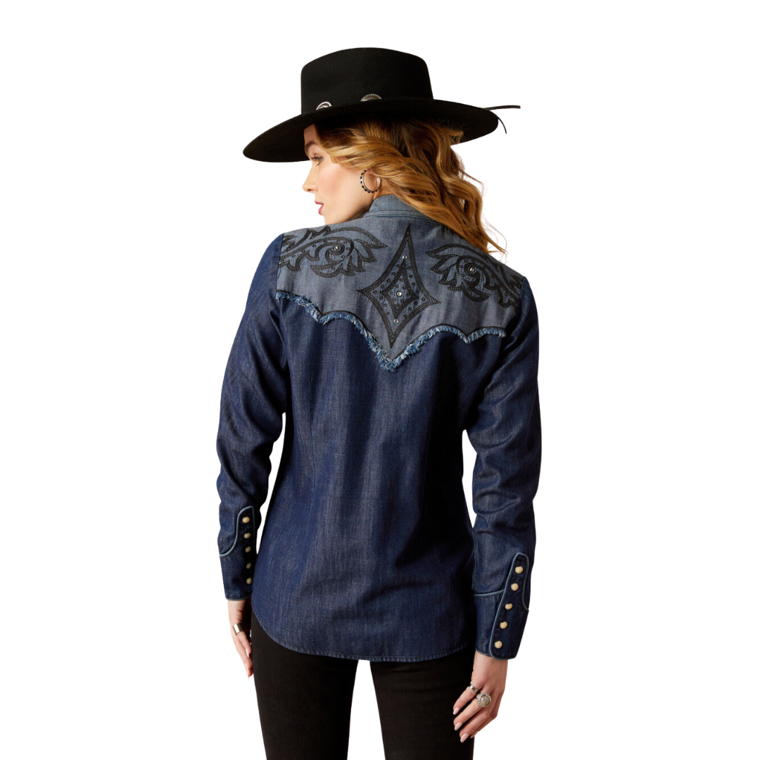 Ariat Women's Second Fiddle Medium Blue Shirt