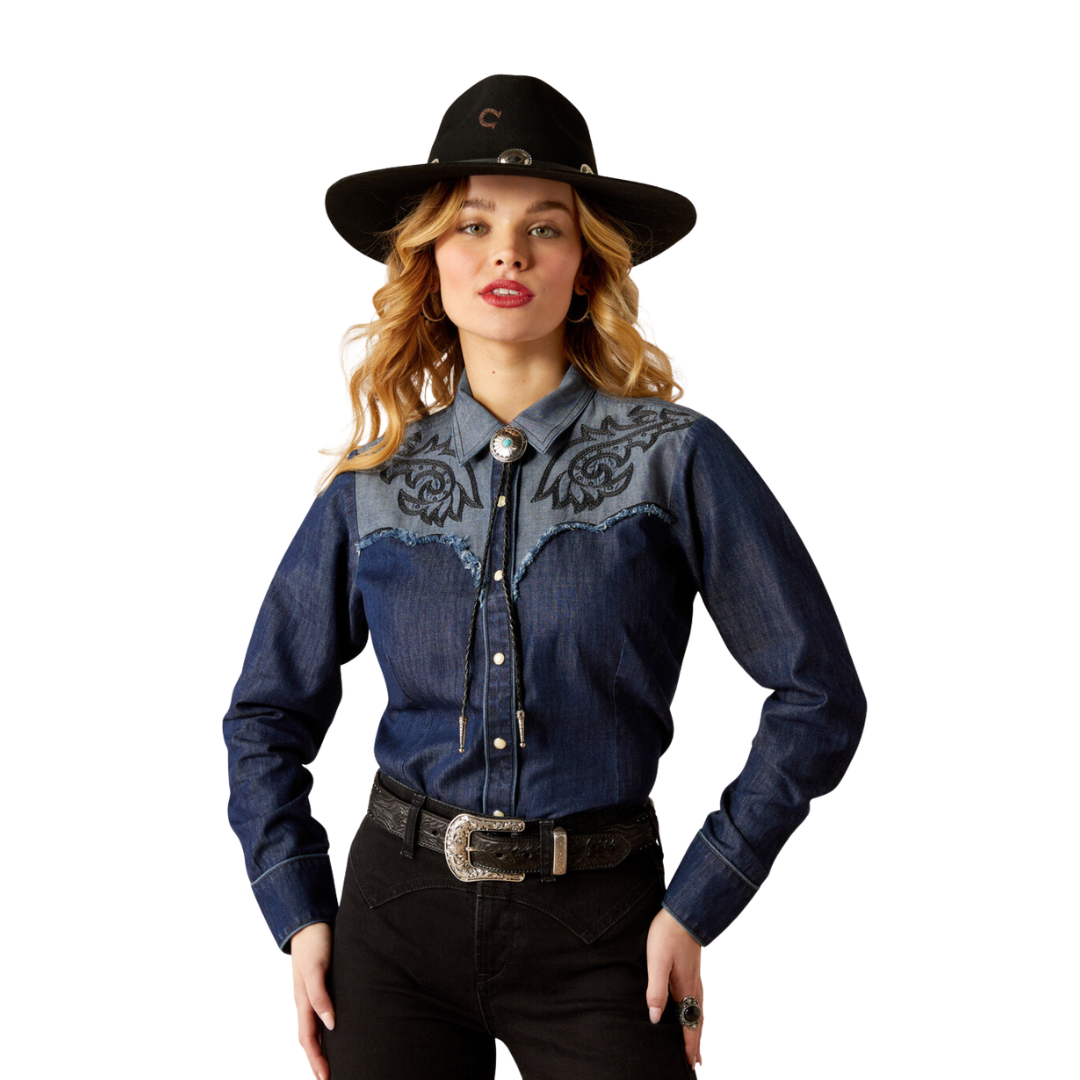 Ariat Women's Second Fiddle Medium Blue Shirt