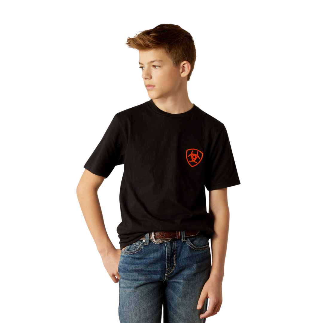 Ariat Youth Boy's Outdoor Game Black Shirt
