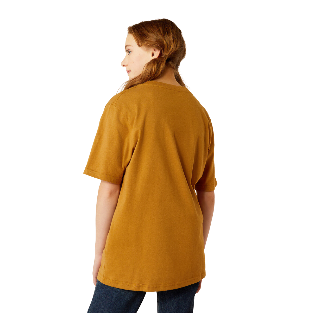 Ariat Youth Girl's Highlander Harvest Gold Tee Shirt