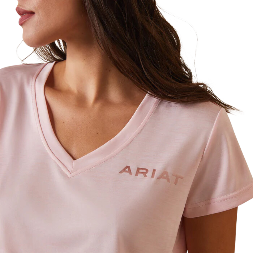 Ariat Women's Laguna Logo Top Coral Blush Shirt