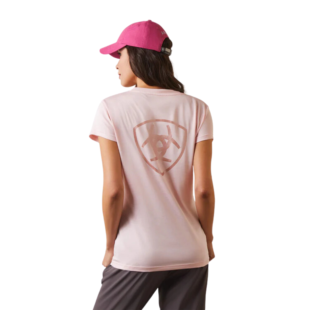 Ariat Women's Laguna Logo Top Coral Blush Shirt