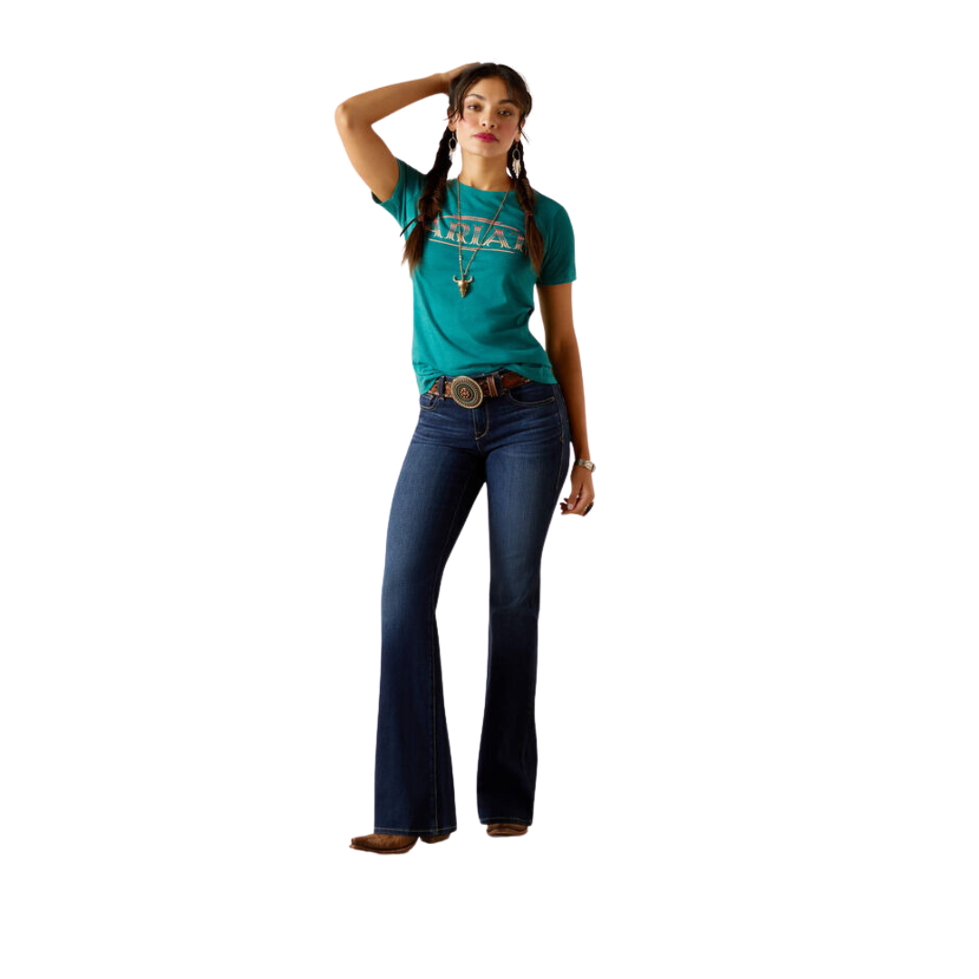 Ariat Women's Serape Dark Teal Heather Shirt