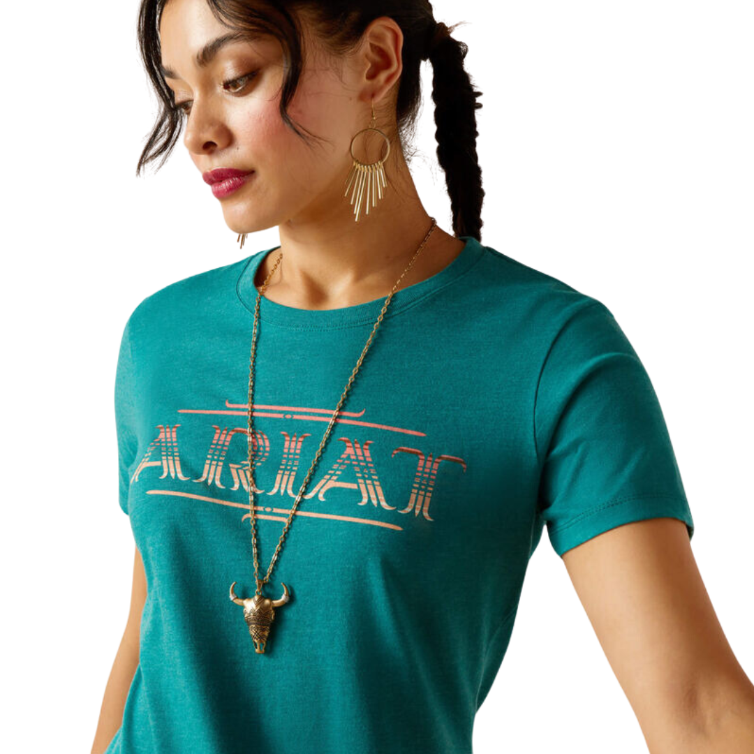 Ariat Women's Serape Dark Teal Heather Shirt