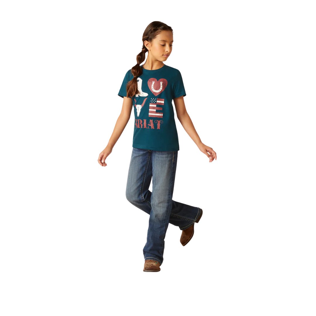 Ariat Youth Girl's Love Reflecting Pond Shirt